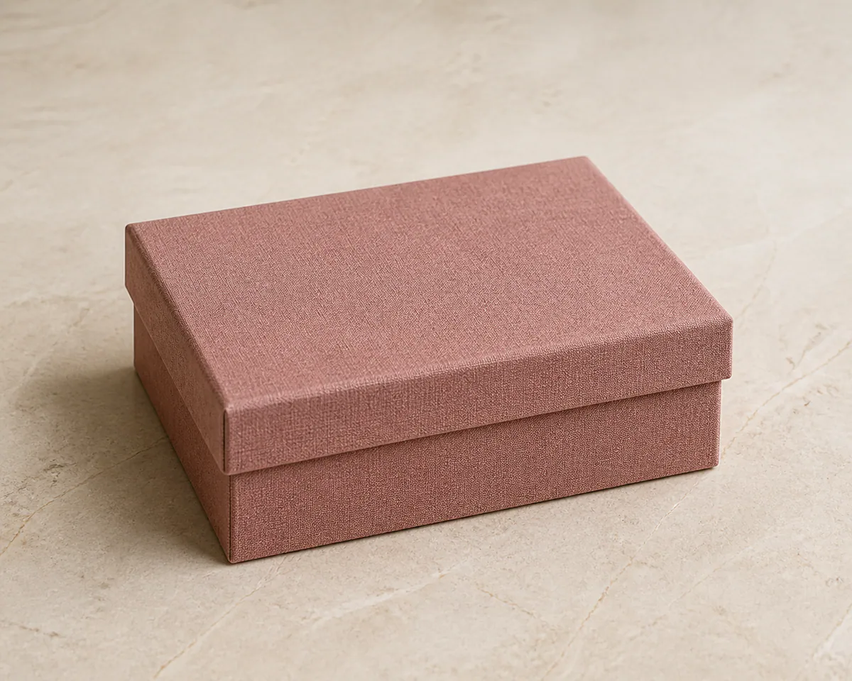 Fabric box on a calm surface